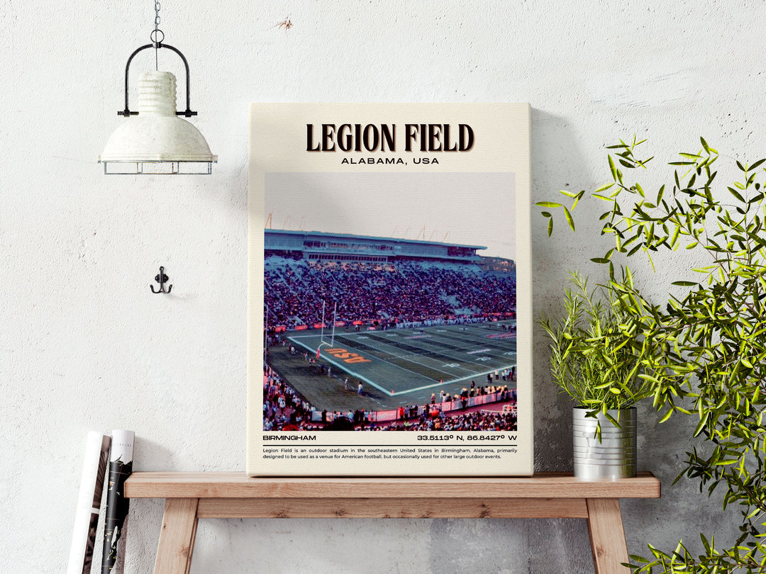 Legion Field Stadium Football Retro Wall Art