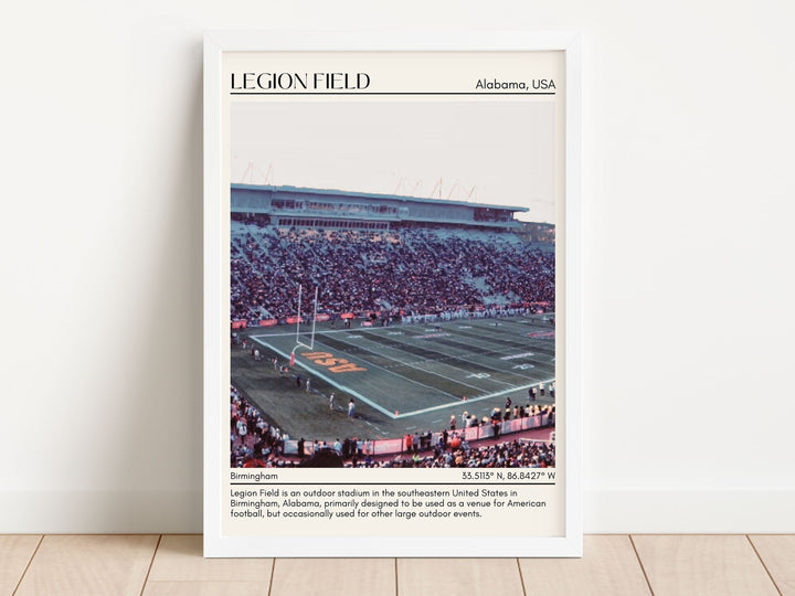 Legion Field Stadium Football Minimal Wall Art