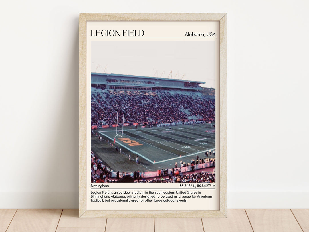 Legion Field Stadium Football Minimal Wall Art