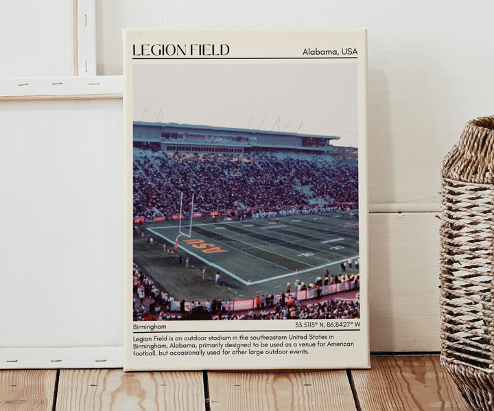 Legion Field Stadium Football Minimal Wall Art