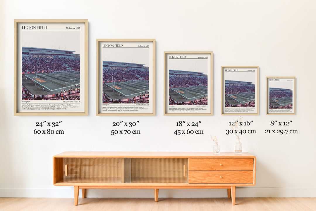 Legion Field Stadium Football Minimal Wall Art