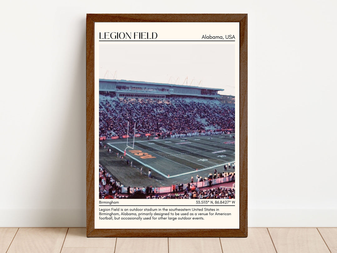 Legion Field Stadium Football Minimal Wall Art