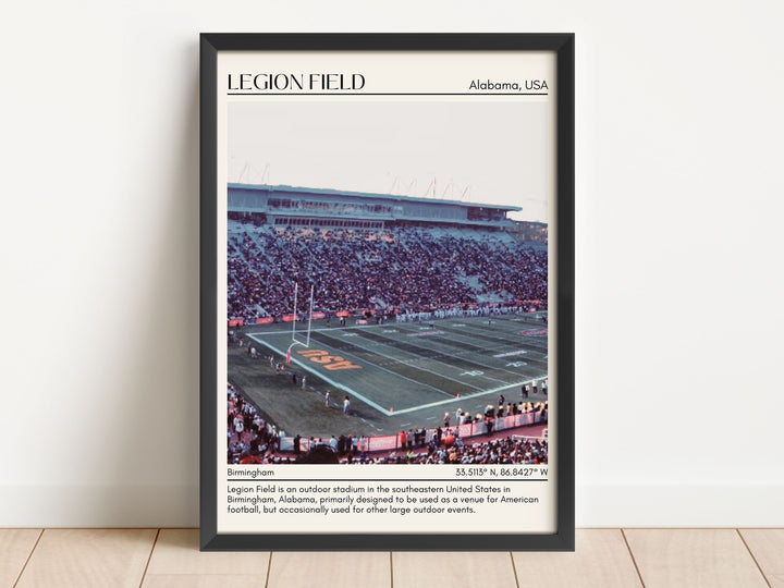 Legion Field Stadium Football Minimal Wall Art