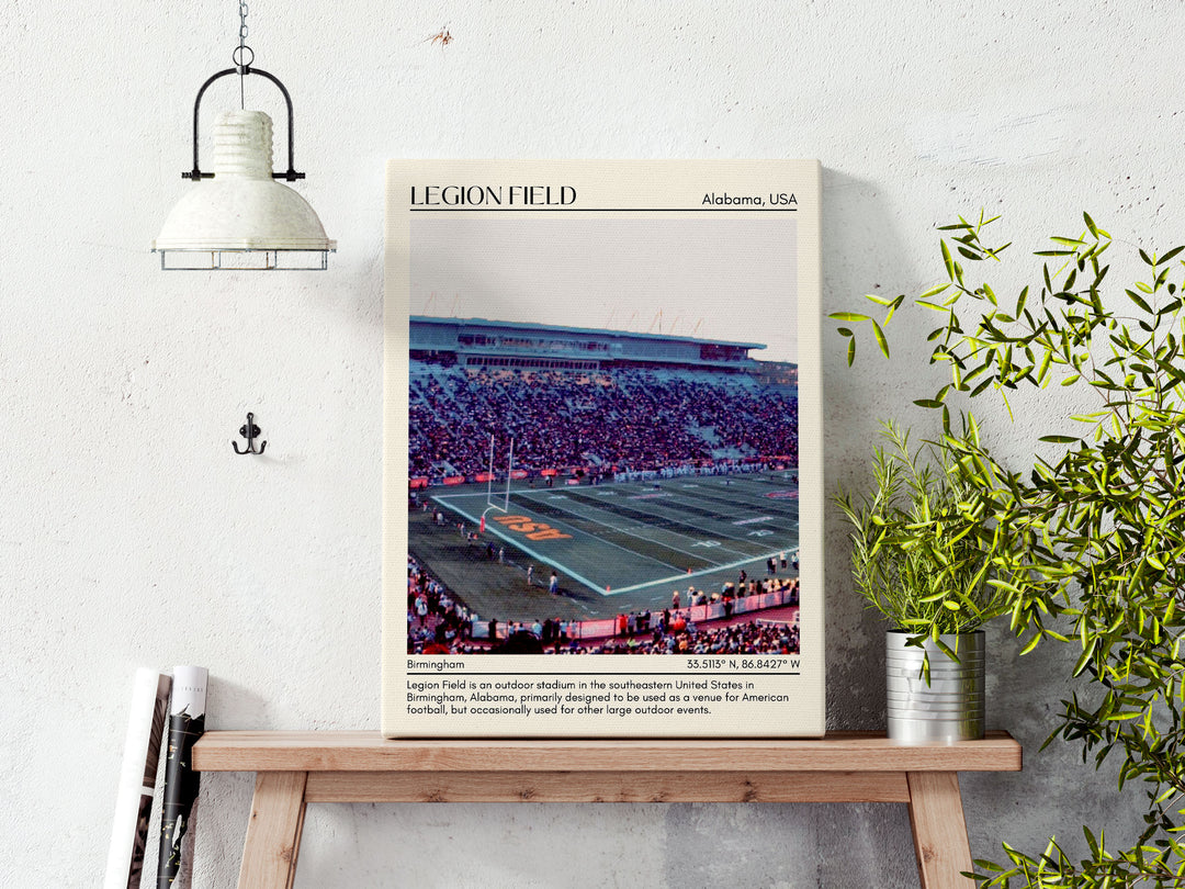 Legion Field Stadium Football Minimal Wall Art