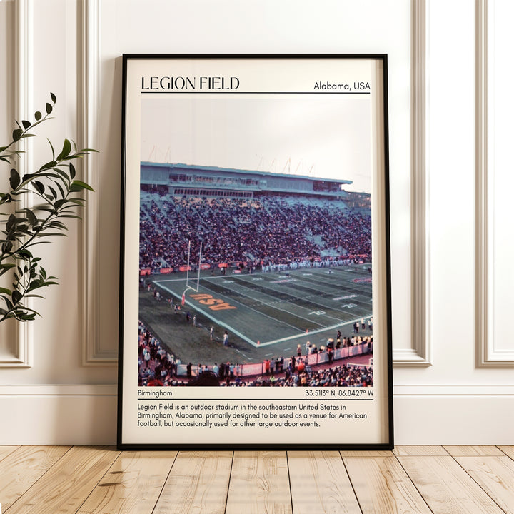 Legion Field Stadium Football Minimal Wall Art