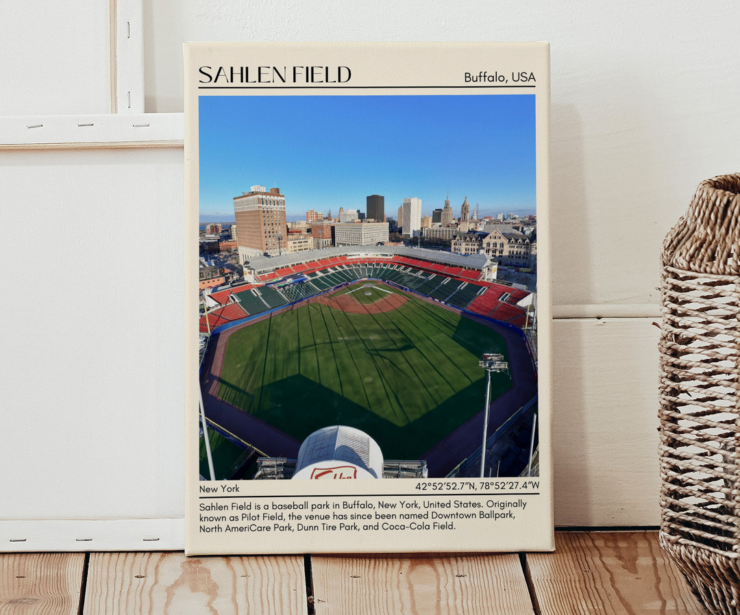 Sahlen Field Stadium Baseball Minimal Wall Art