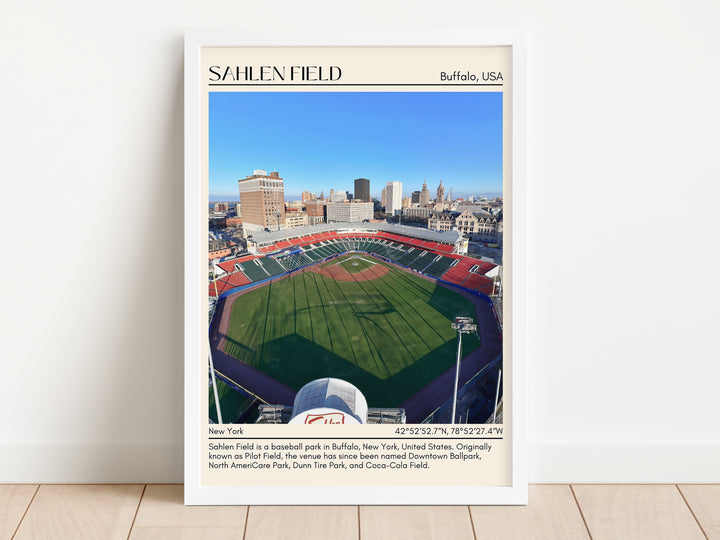 Sahlen Field Stadium Baseball Minimal Wall Art