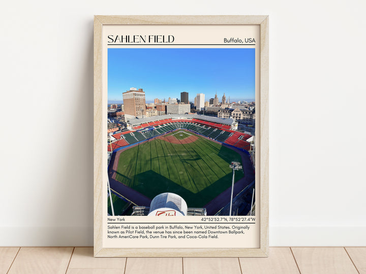 Sahlen Field Stadium Baseball Minimal Wall Art