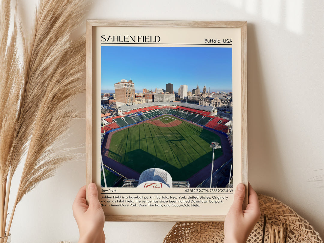 Sahlen Field Stadium Baseball Minimal Wall Art