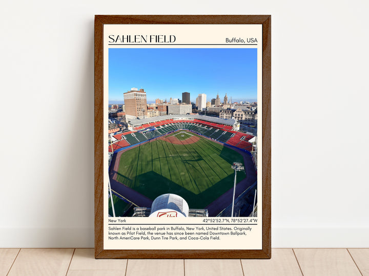 Sahlen Field Stadium Baseball Minimal Wall Art