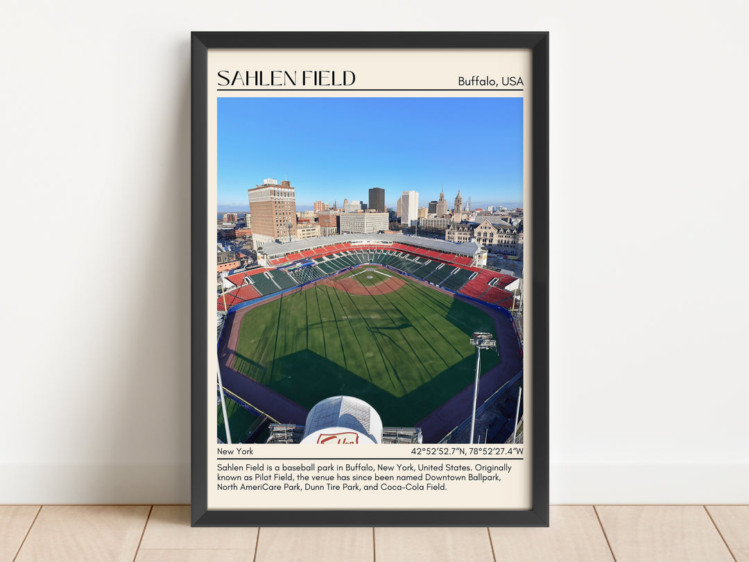 Sahlen Field Stadium Baseball Minimal Wall Art