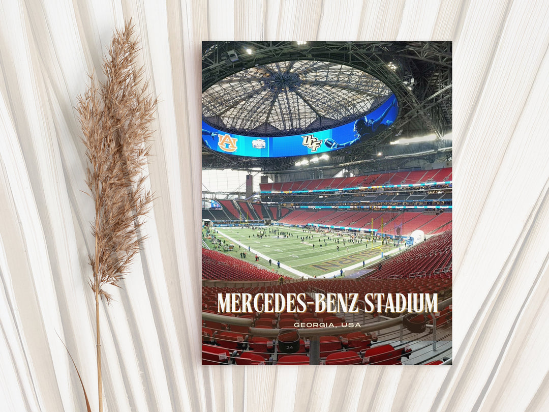 Mercedes-Benz Stadium Football Wall Art