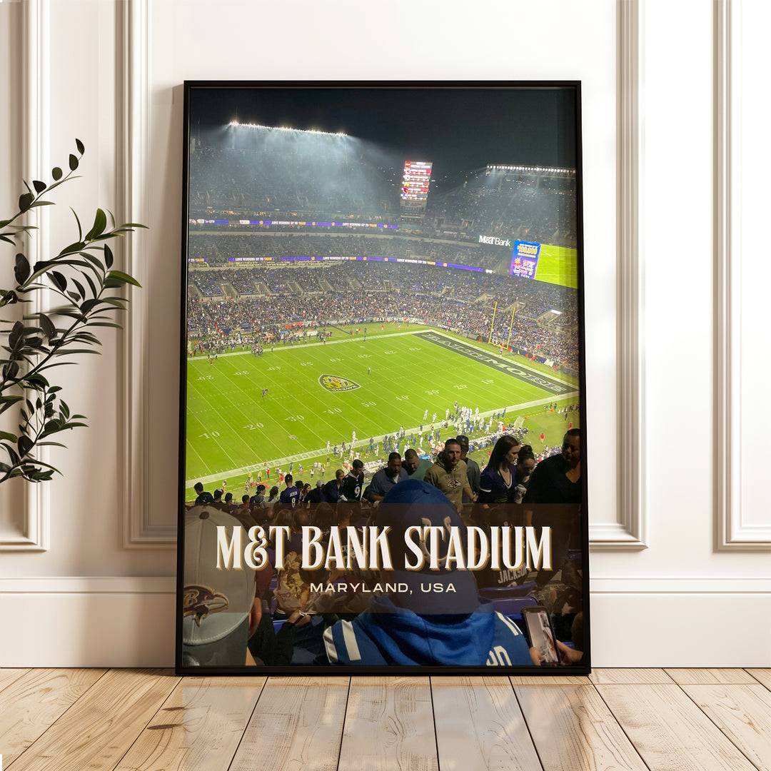 M&T Bank Stadium Football Wall Art