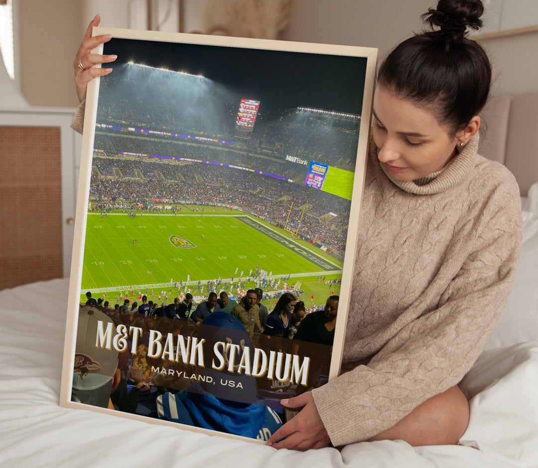 M&T Bank Stadium Football Wall Art