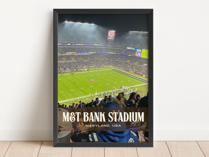 M&T Bank Stadium Football Wall Art