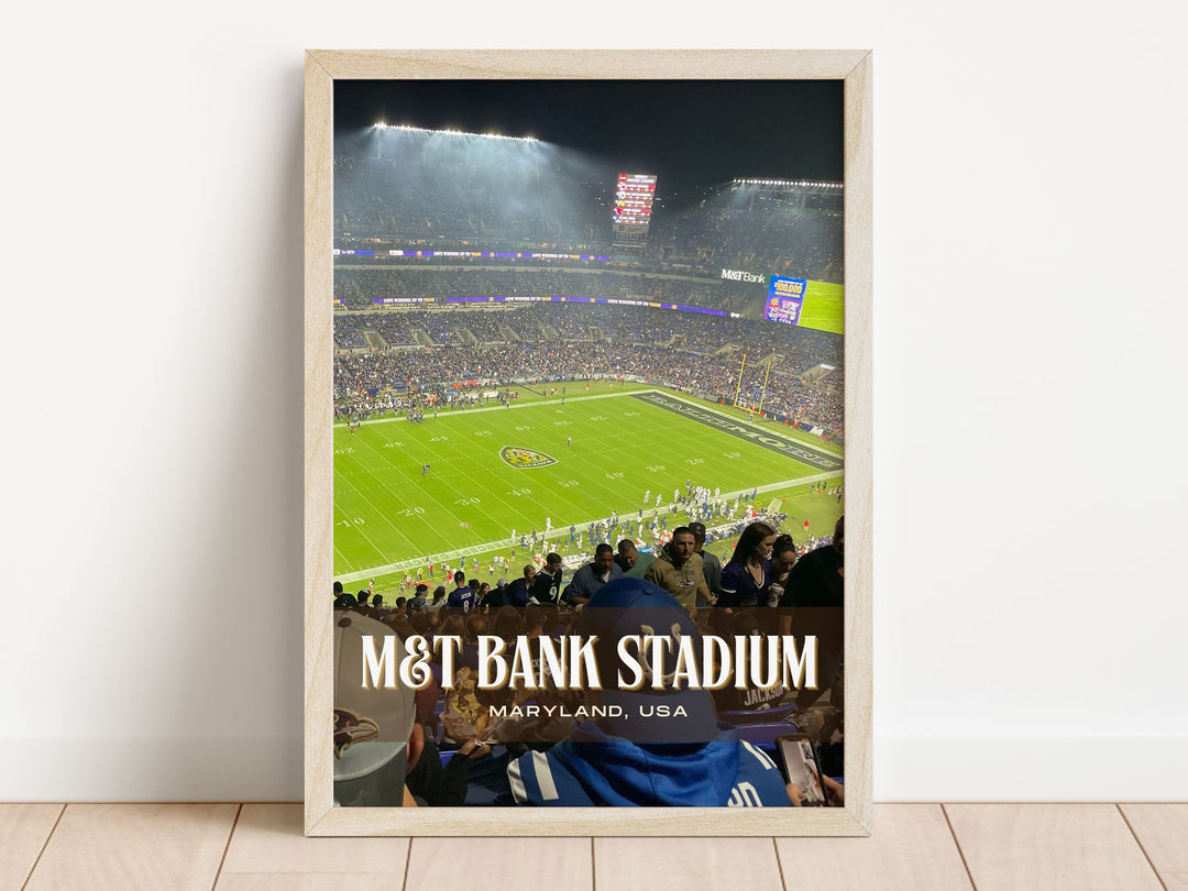 M&T Bank Stadium Football Wall Art