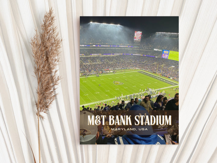 M&T Bank Stadium Football Wall Art