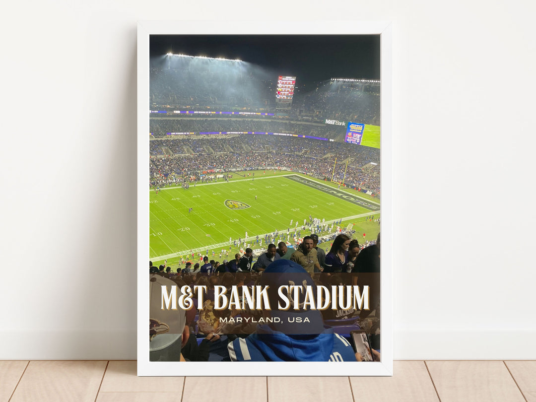 M&T Bank Stadium Football Wall Art