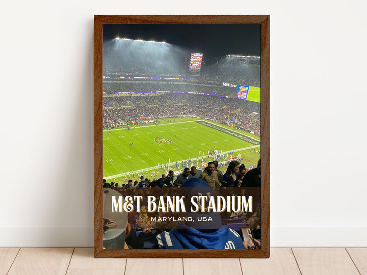 M&T Bank Stadium Football Wall Art