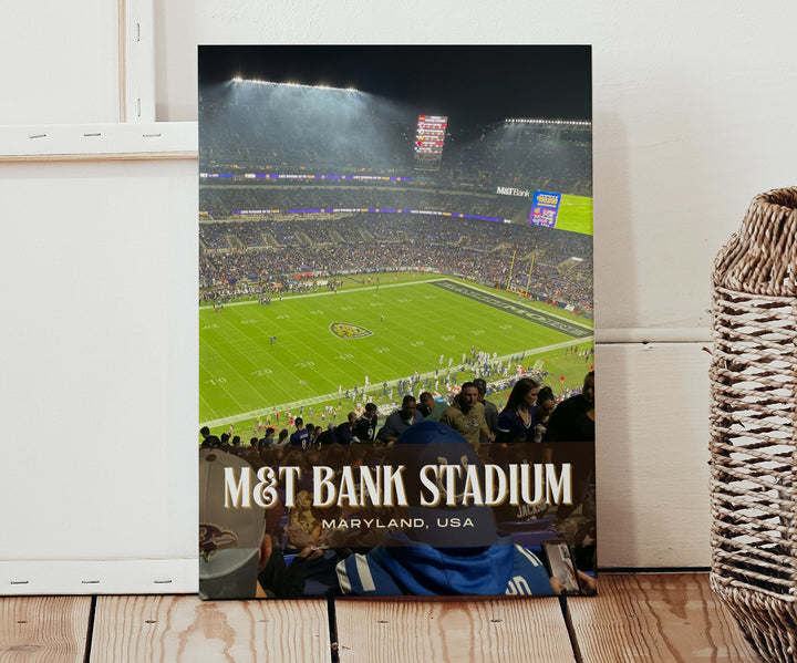 M&T Bank Stadium Football Wall Art