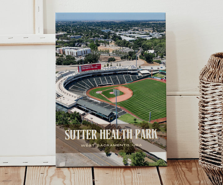 Sutter Health Park Stadium Baseball Wall Art