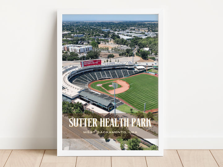 Sutter Health Park Stadium Baseball Wall Art