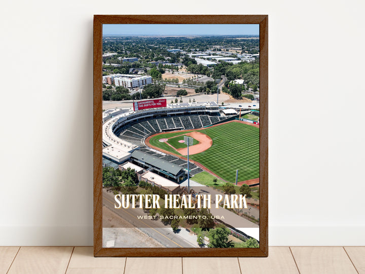 Sutter Health Park Stadium Baseball Wall Art