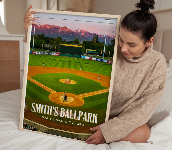 Smith's Ballpark Stadium Baseball Wall Art