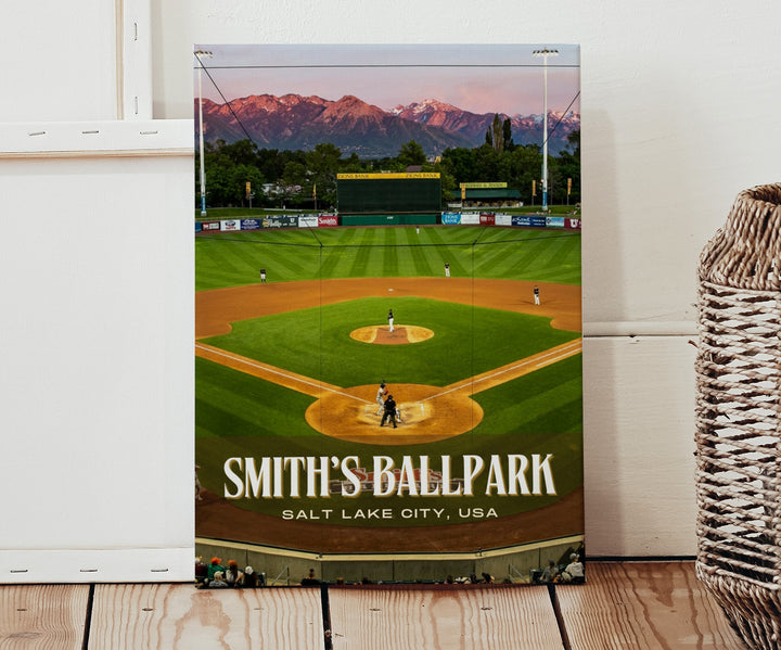 Smith's Ballpark Stadium Baseball Wall Art