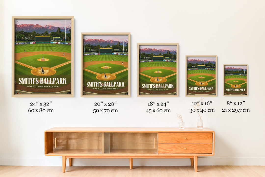 Smith's Ballpark Stadium Baseball Wall Art