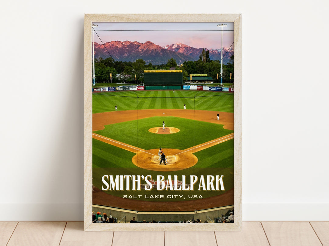 Smith's Ballpark Stadium Baseball Wall Art