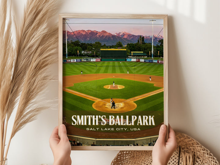 Smith's Ballpark Stadium Baseball Wall Art