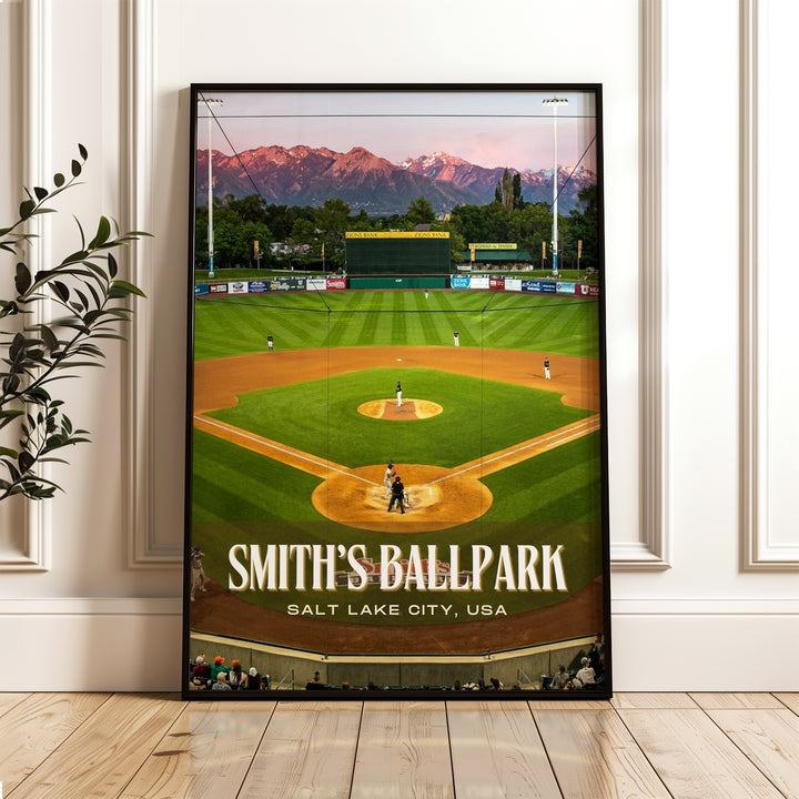 Smith's Ballpark Stadium Baseball Wall Art