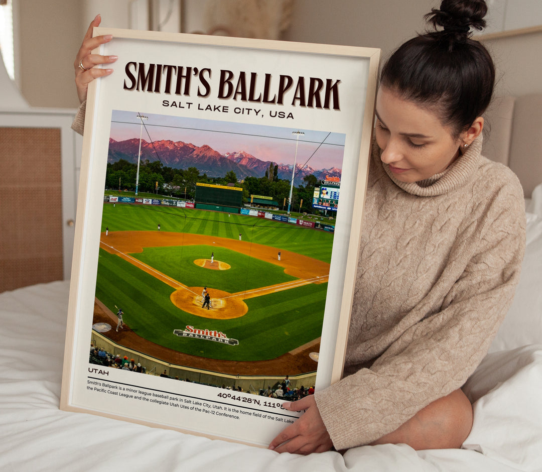 Smith's Ballpark Stadium Baseball Retro Wall Art