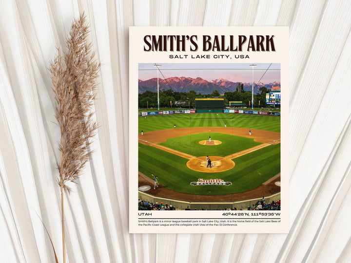 Smith's Ballpark Stadium Baseball Retro Wall Art