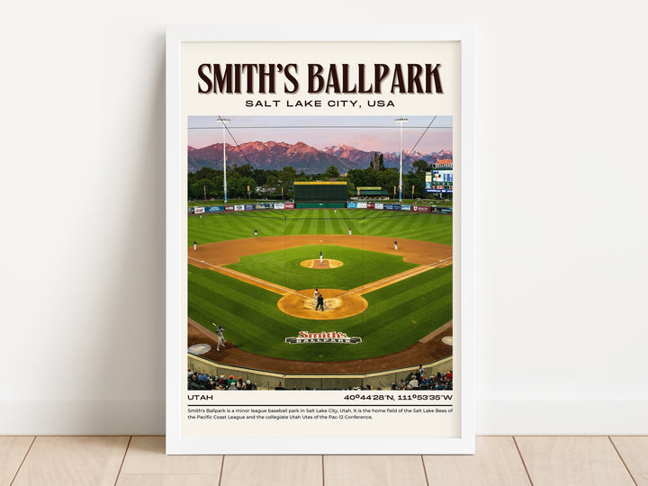 Smith's Ballpark Stadium Baseball Retro Wall Art