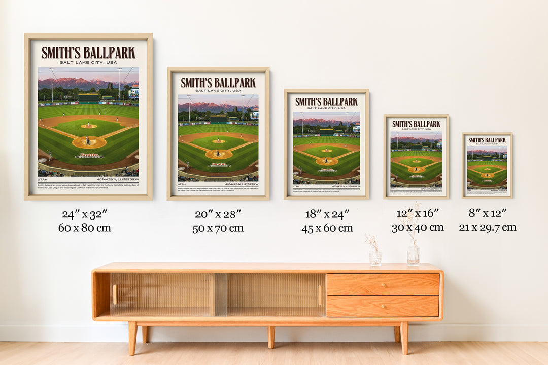 Smith's Ballpark Stadium Baseball Retro Wall Art