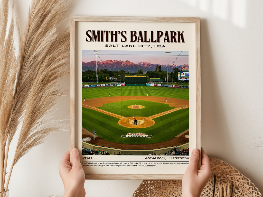 Smith's Ballpark Stadium Baseball Retro Wall Art