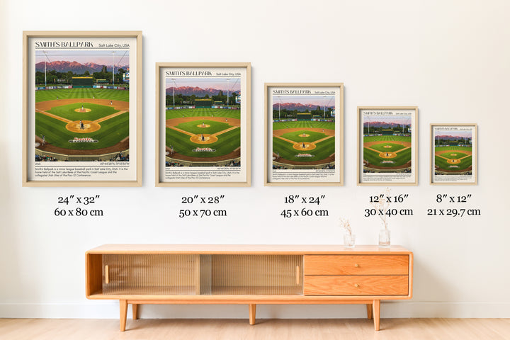 Smith's Ballpark Stadium Baseball Minimal Wall Art