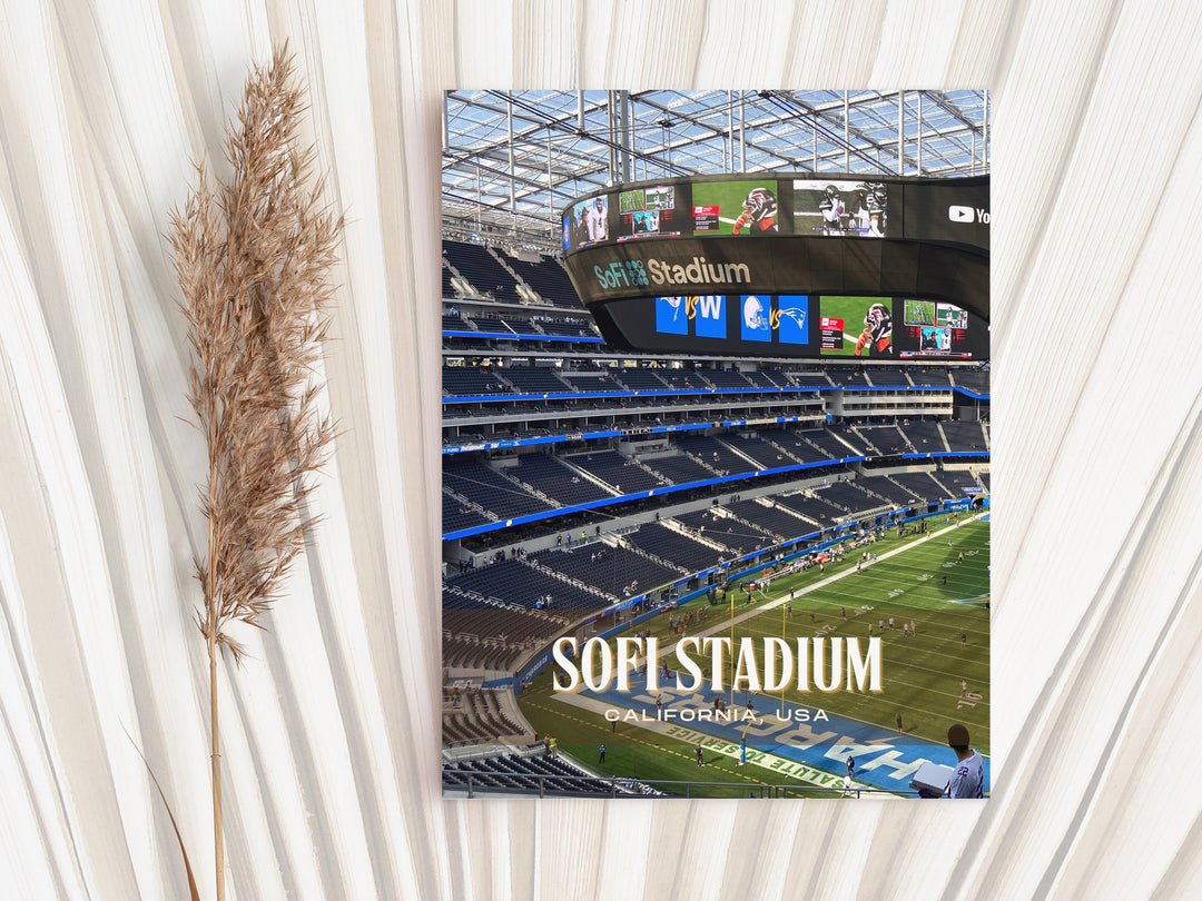 SoFi Stadium Football Wall Art