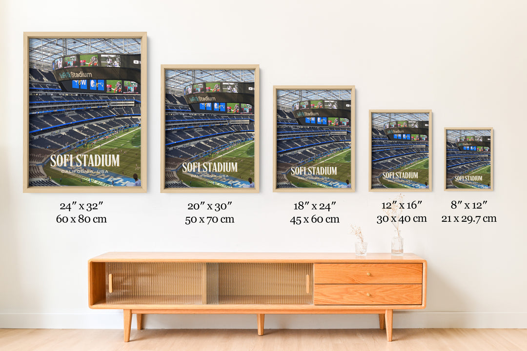 SoFi Stadium Football Wall Art