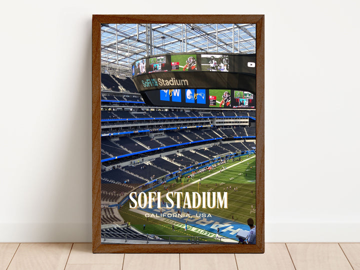 SoFi Stadium Football Wall Art