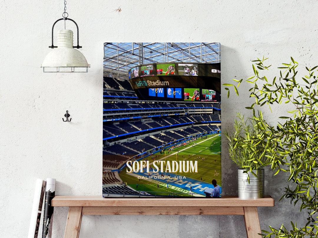 SoFi Stadium Football Wall Art