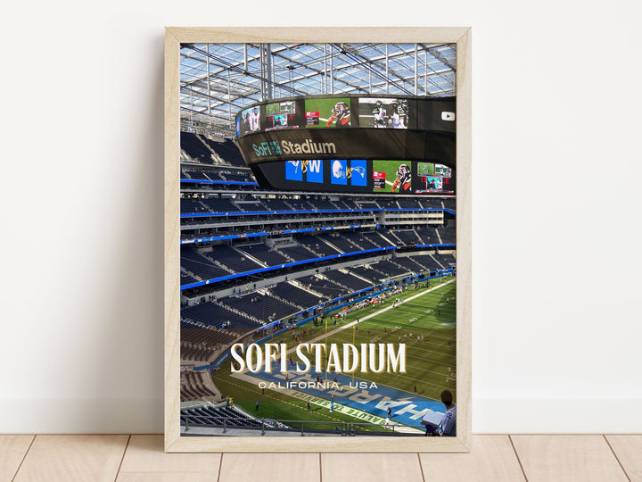 SoFi Stadium Football Wall Art