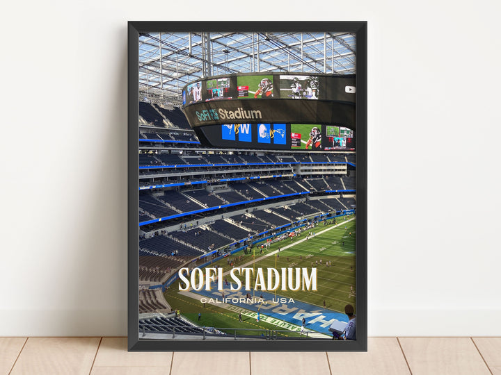 SoFi Stadium Football Wall Art