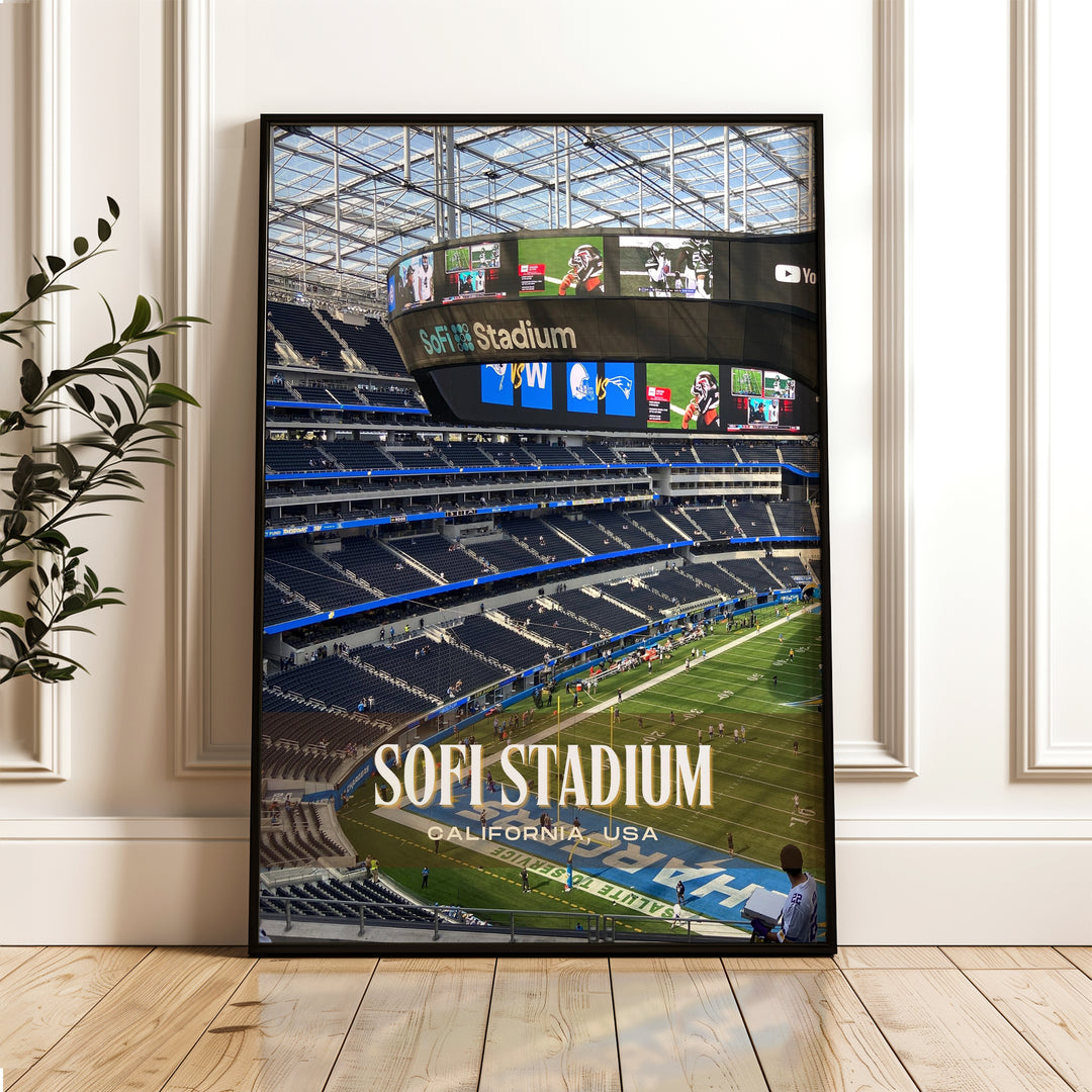 SoFi Stadium Football Wall Art