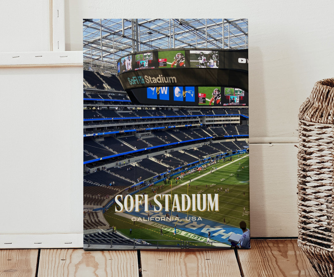 SoFi Stadium Football Wall Art