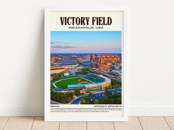 Victory Field Stadium Baseball Retro Wall Art