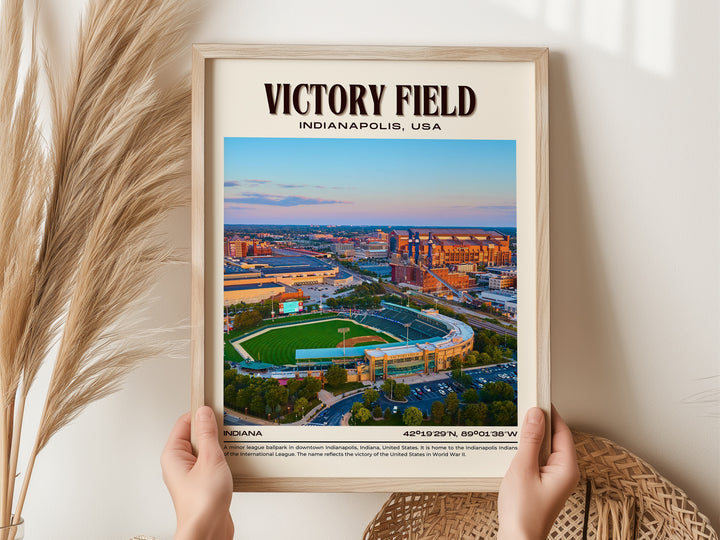 Victory Field Stadium Baseball Retro Wall Art