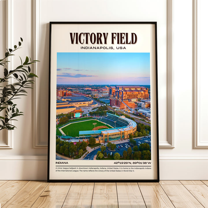 Victory Field Stadium Baseball Retro Wall Art